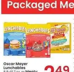 Albertsons Oscar Mayer Lunchables 8.8-10.7 oz. or Meaty Crunchy Bites 3.3 oz. - select varieties offer