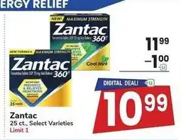 Albertsons Zantac - 25 ct., Select Varieties offer