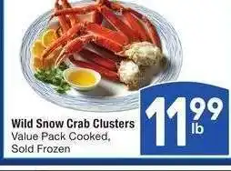 Albertsons Wild Snow Crab Clusters - Value Pack Cooked, Sold Frozen offer