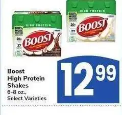 Albertsons Boost High Protein Shakes - 6-8 oz., Select Varieties offer