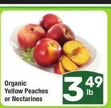 Albertsons Organic Yellow Peaches or Nectarines offer