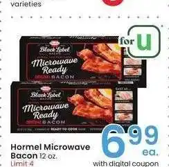 Albertsons Hormel microwave bacon - 12 oz offer