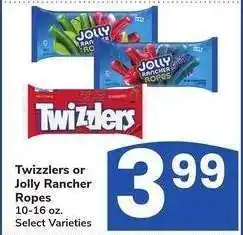 Albertsons Twizzlers or Jolly Rancher Ropes - 10-16 oz. Select Varieties offer