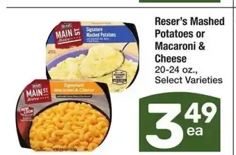 Albertsons Reser's Mashed Potatoes or Macaroni & Cheese - 20-24 oz., Select Varieties offer