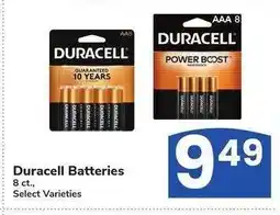 Albertsons Duracell Batteries - 8 ct., Select Varieties offer