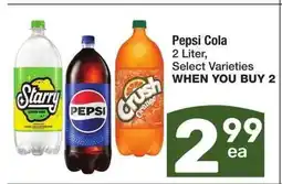 Albertsons Pepsi Cola - 2 Liter, Select Varieties offer
