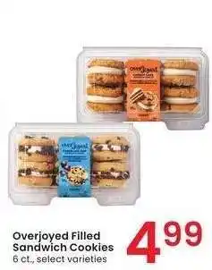 Albertsons Overjoyed Filled Sandwich Cookies - 6 ct., select varieties offer
