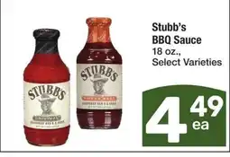 Albertsons Stubb's BBQ Sauce - 18 oz., Select Varieties offer