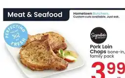 Albertsons Pork Loin Chops - bone - in, family pack offer