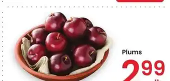 Albertsons Plums offer