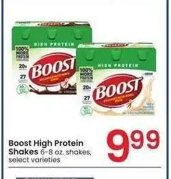Albertsons Boost High Protein Shakes - 6-8 oz. shakes, select varieties offer