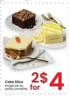 Albertsons Cake Slice - single serve, select varieties offer