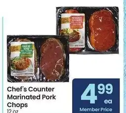 Albertsons Chef's Counter Marinated Pork Chops - 12 oz offer