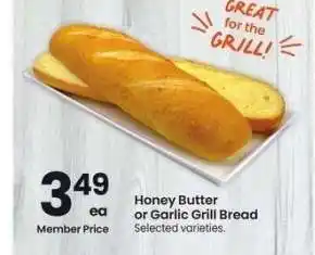 Albertsons Honey Butter or Garlic Grill Bread - Selected varieties offer
