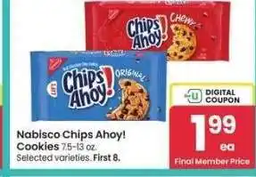 Albertsons Nabisco Chips Ahoy! Cookies - 7.5-13 oz. Selected varieties offer