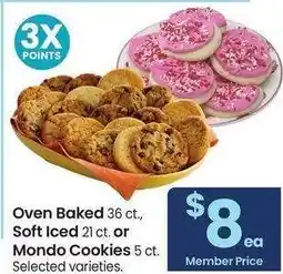Albertsons Oven Baked 36 ct., Soft Iced 21 ct. or Mondo Cookies 5 ct. - Selected varieties offer
