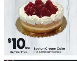 Albertsons Boston Cream Cake - 8 in. Selected varieties offer
