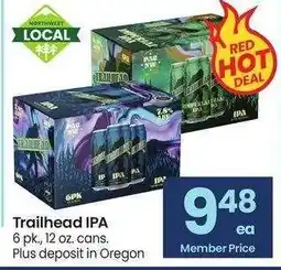 Albertsons Trailhead IPA - 6 pk., 12 oz. cans offer