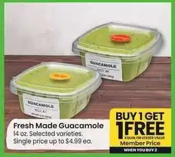 Albertsons Fresh Made Guacamole - 14 oz. Selected varieties offer