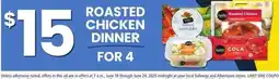 Albertsons ROASTED CHICKEN offer