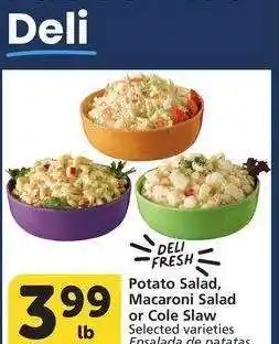Albertsons Potato Salad, Macaroni Salad or Cole Slaw - Selected varieties offer