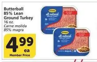 Albertsons Butterball 85% Lean Ground Turkey - 16 oz offer