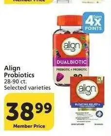 Albertsons Align Probiotics* - 28-90 ct. Selected varieties offer