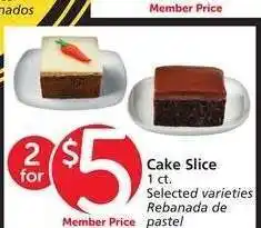 Albertsons Cake Slice - 1 ct. Selected varieties offer