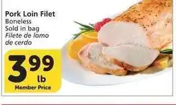 Albertsons Pork Loin Filet - Boneless Sold in bag offer