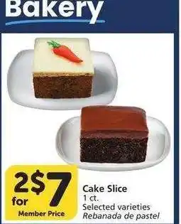 Albertsons Cake Slice - 1 ct. Selected varieties offer