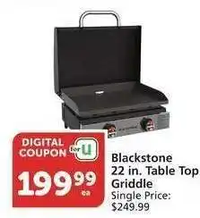Albertsons Blackstone 22 in. Table Top Griddle - Single Price: $249.99 offer
