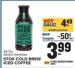 Food Lion STōK Cold Brew Iced Coffee offer