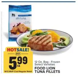 Food Lion FOOD LION TUNA FILLETS offer