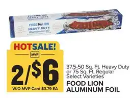 Food Lion FOOD LION ALUMINUM FOIL offer