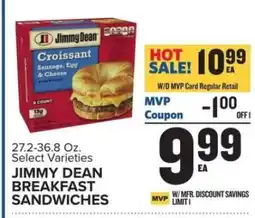 Food Lion Jimmy Dean Breakfast Sandwiches offer