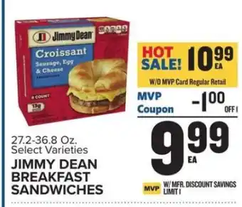 Food Lion Jimmy Dean Breakfast Sandwiches offer