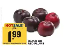 Food Lion Black or Red Plums offer