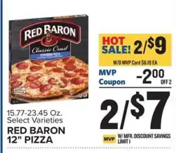 Food Lion Red Baron 12 Pizza offer