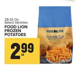 Food Lion FOOD LION FROZEN POTATOES offer