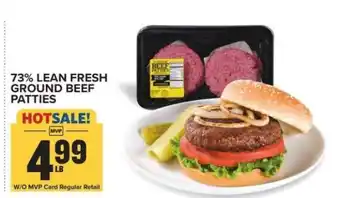 Food Lion 73% Lean Fresh Ground Beef Patties offer