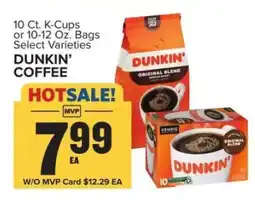 Food Lion Dunkin' Coffee offer