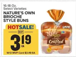 Food Lion Nature's Own Brioche Style Buns offer