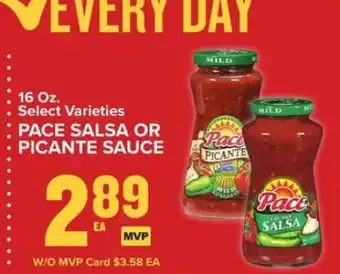 Food Lion Pace Salsa or Picante Sauce offer