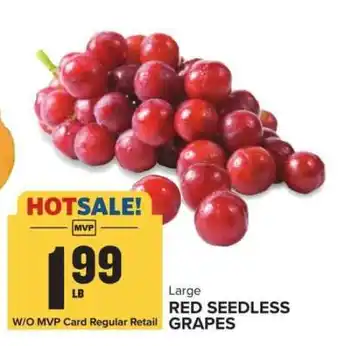Food Lion Large Red Seedless Grapes offer