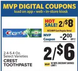 Food Lion Crest Toothpaste offer