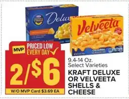 Food Lion Kraft Deluxe or Velveeta Shells & Cheese offer