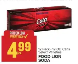 Food Lion FOOD LION SODA offer