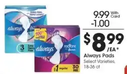 Kroger Always Pads offer