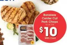 Kroger Boneless Center Cut Pork Chops offer
