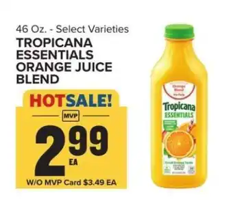 Food Lion Tropicana Essentials Orange Juice Blend offer